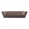 Designer sofa with a sophisticated Italian aesthetic and plush velvet fabric