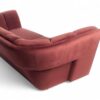 Luxurious velvet Italian sofa with tailored cushions and refined detailing