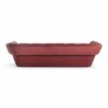 Elegant Italian designer sofa featuring deep cushions and modern design