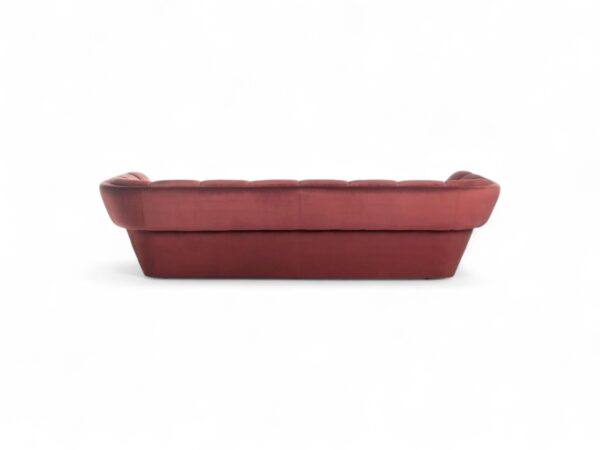 Elegant Italian designer sofa featuring deep cushions and modern design