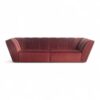 High End Italian Designer Sofa with sleek lines and luxurious velvet upholstery