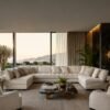 Luxury sofa for modern villas and living rooms