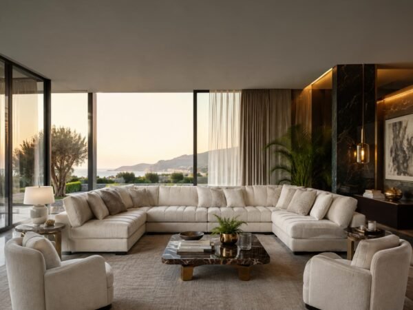 Luxury sofa for modern villas and living rooms