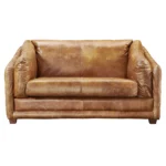 Designer Quilted Leather Sofa