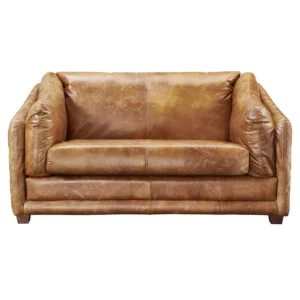 Designer Quilted Leather Sofa