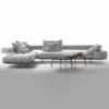Low Back Modern Sofa