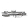 Elegant neutral-toned sofa with deep cushions and clean lines