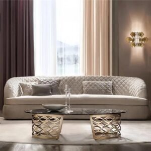 Designer Quilted Italian Sofa