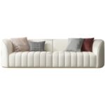 Vertical Tufted Curved Sofa