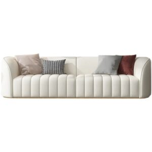 Vertical Tufted Curved Sofa