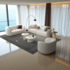 Bellagio Sofa Collection with quilted detailing and elegant design