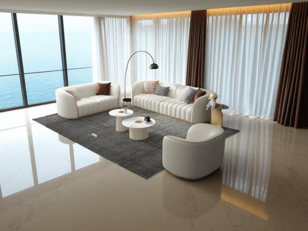 Bellagio Sofa Collection with quilted detailing and elegant design