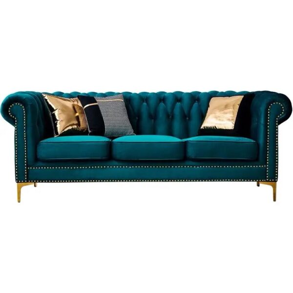 Designer Button Upholstered Sofa