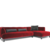 Velvet Chaise Style Sofa