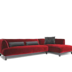 Velvet Chaise Style Sofa