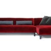 Designer Velvet Chaise Style Sofa