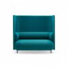 Alcove Sofa in luxurious teal upholstery, 2-seater design