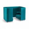 Modern 4-seater Alcove Sofa with high side panels for privacy
