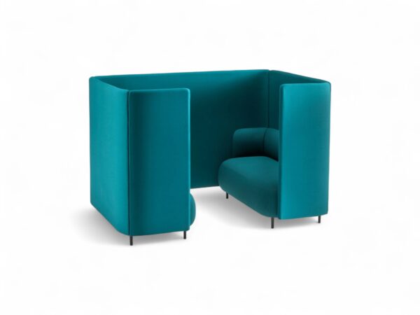Modern 4-seater Alcove Sofa with high side panels for privacy