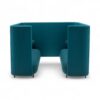 Contemporary teal Alcove Sofa for modern lounges and open-plan spaces