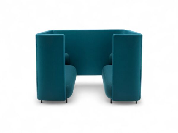 Contemporary teal Alcove Sofa for modern lounges and open-plan spaces