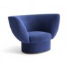 Modern designer sofa set with sculptural silhouette