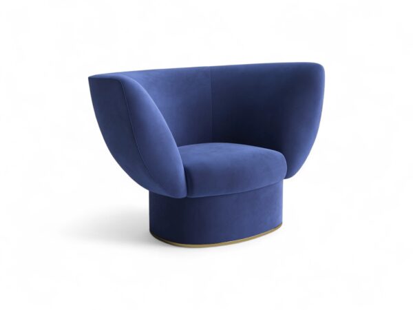 Modern designer sofa set with sculptural silhouette