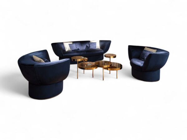 Regalia Contemporary Sofa Set with three-seater and two armchairs