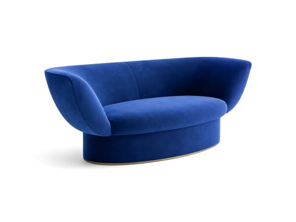 Modern luxury sofa with rounded base