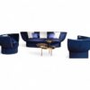 Premium contemporary sofa set with plush cushioned seating