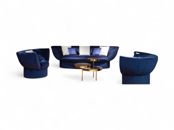 Premium contemporary sofa set with plush cushioned seating