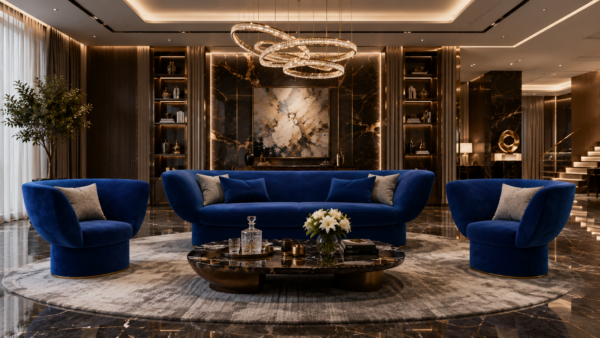 Regalia Contemporary Sofa Set with three-seater and two armchairs