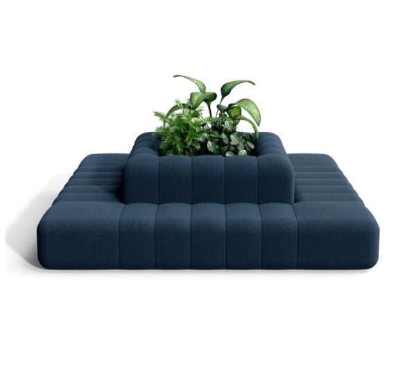 Contemporary navy modular sofa for open-plan interiors