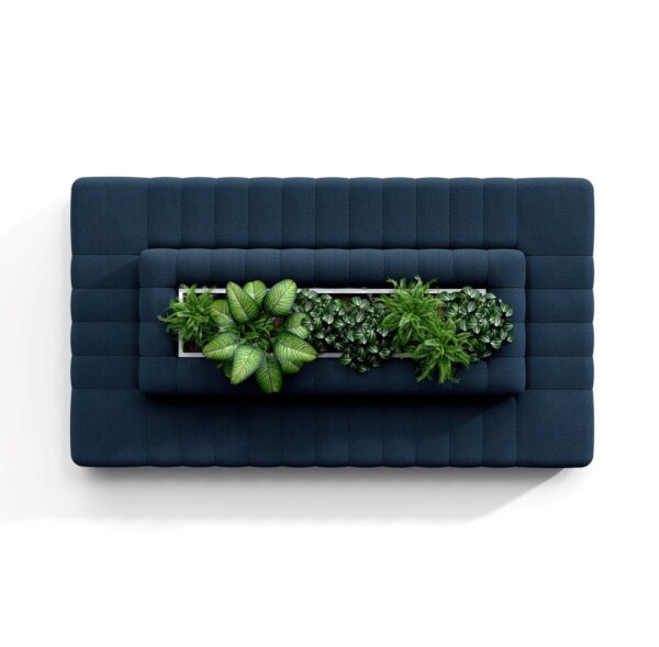 Bloc Modular Sofa in navy blue fabric upholstery