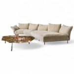 Aurora Modular Sofa in chaise style with deep cushioned seating
