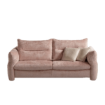 Modern Pink Velvet Sofa