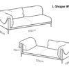 Contemporary Drop Padded Sofa