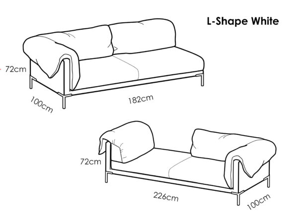 Contemporary Drop Padded Sofa