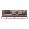 Modern minimalist sofa with high backrest