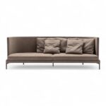 Modern minimalist sofa with high backrest