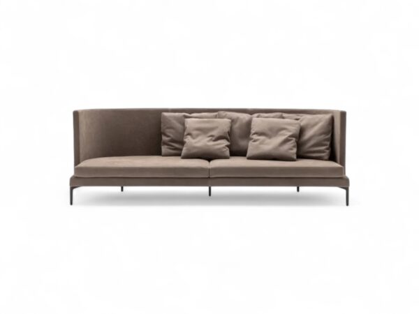Modern minimalist sofa with high backrest
