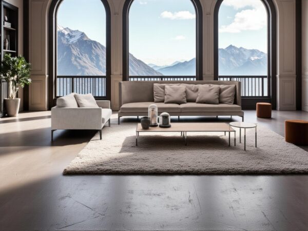 Elegant modern sofa with clean lines and comfort