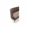 Plush modern sofa with slim metal legs