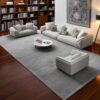 Modern sectional sofa with ergonomic design and soft fabric