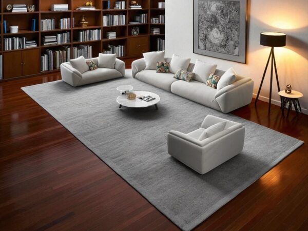 Modern sectional sofa with ergonomic design and soft fabric