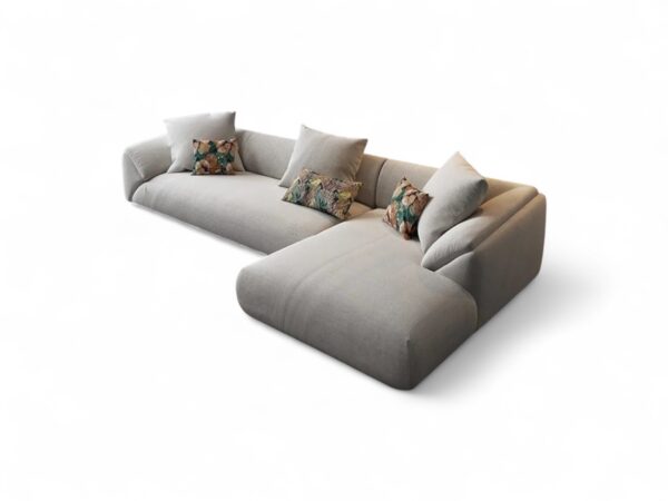 Plush and inviting 3-seater modular sofa in premium fabric