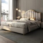 Leather Upholstered Modern Bed