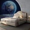 Leather Upholstered Modern Bed