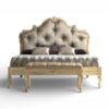 Aristocrat Legacy Bed tufted upholstered headboard