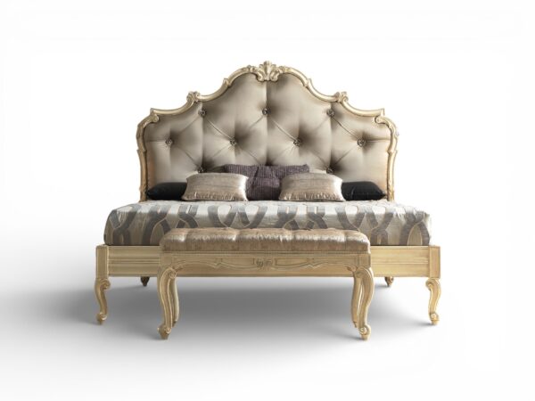 Aristocrat Legacy Bed tufted upholstered headboard